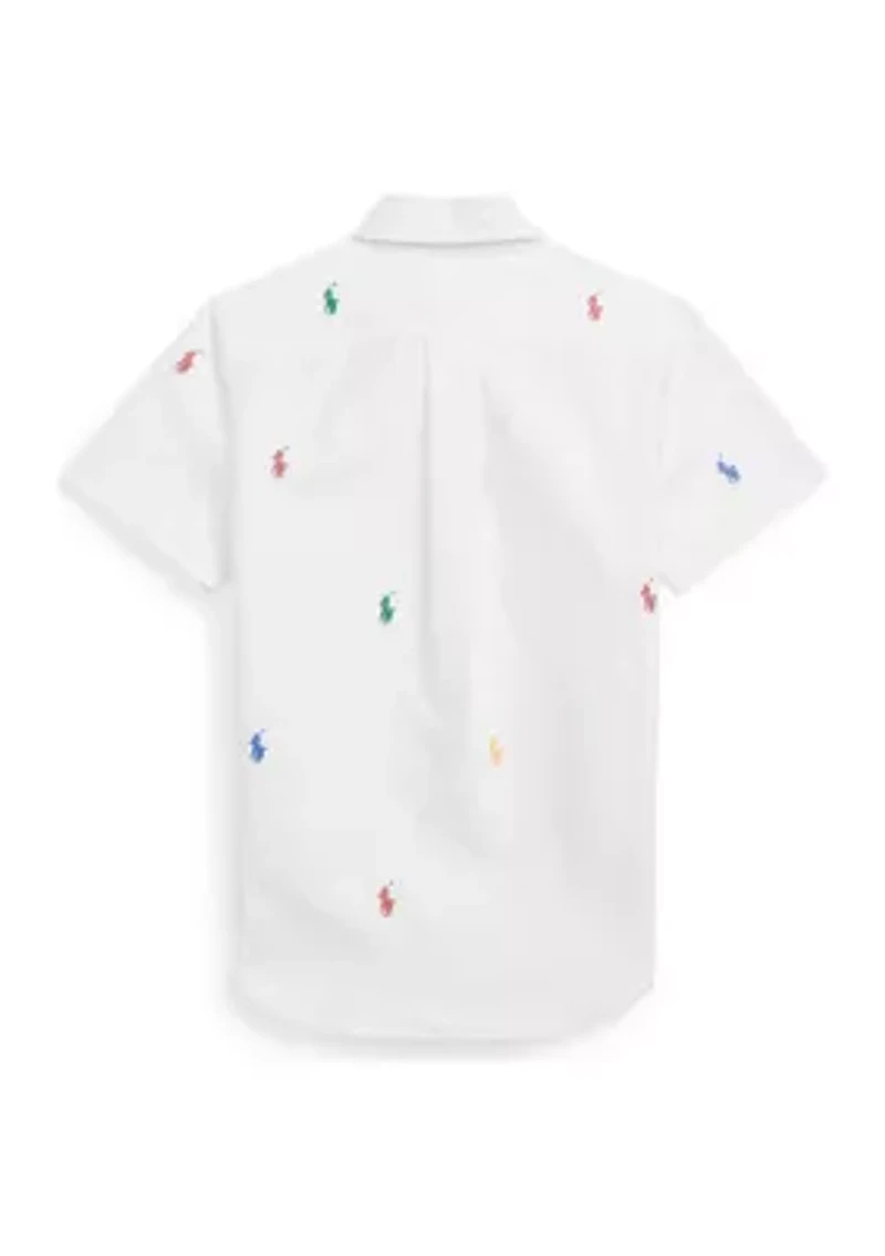 Boys 2-7 Polo Pony Oxford Short Sleeve Shirt