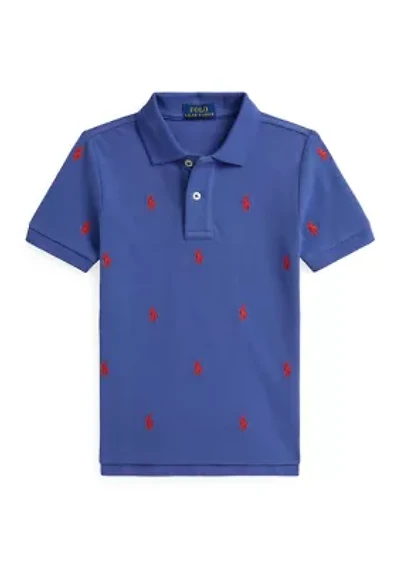 Boys 2-7 Polo Pony Cotton Mesh Shirt