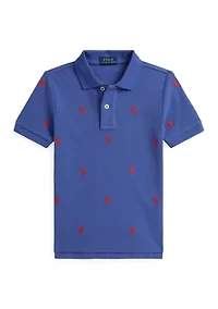 Boys 2-7 Polo Pony Cotton Mesh Shirt