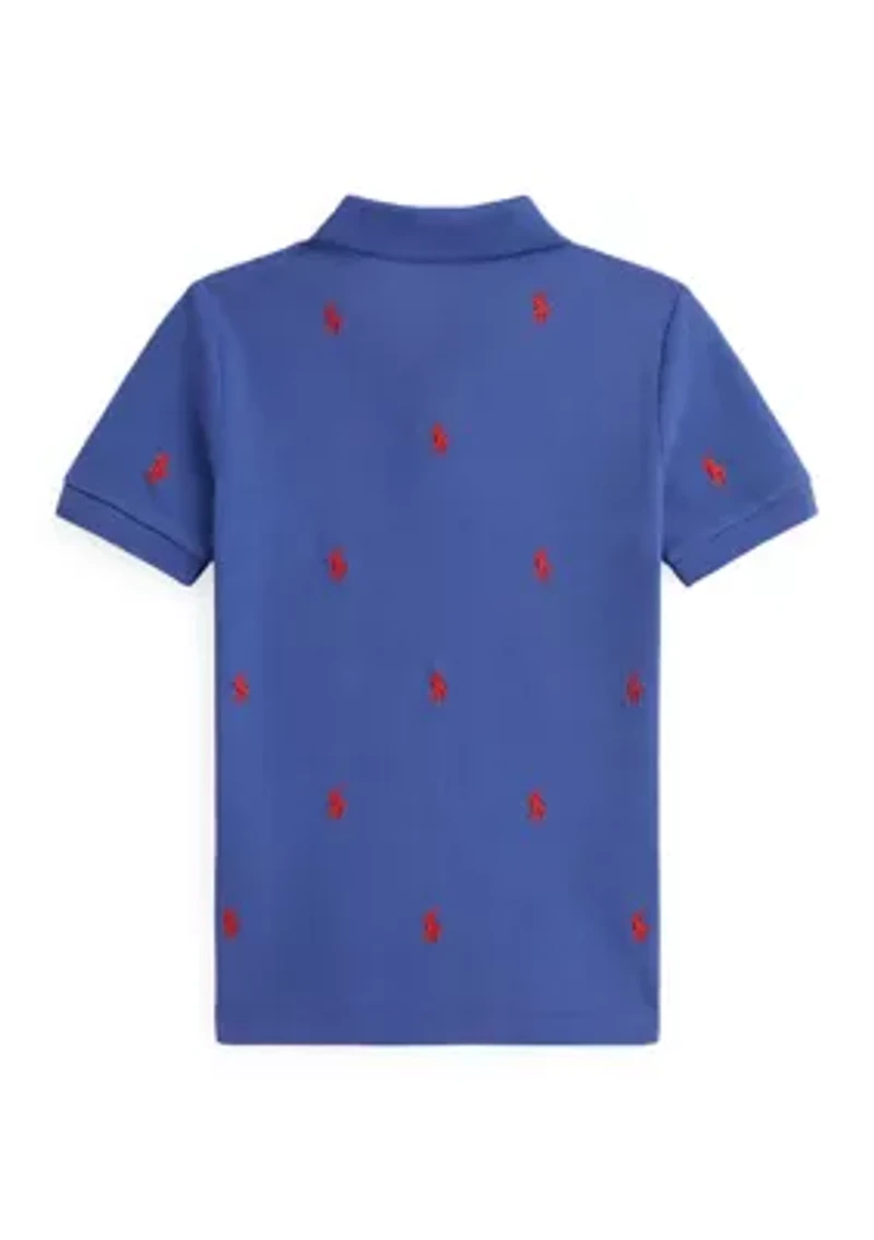 Boys 2-7 Polo Pony Cotton Mesh Shirt