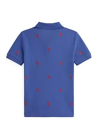 Boys 2-7 Polo Pony Cotton Mesh Shirt