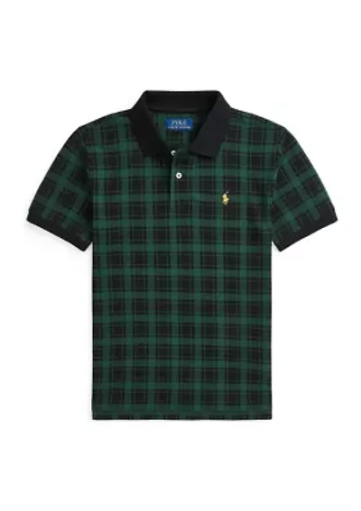 Boys 2-7 Buffalo Check Cotton Mesh Polo Shirt