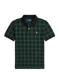Boys 2-7 Buffalo Check Cotton Mesh Polo Shirt