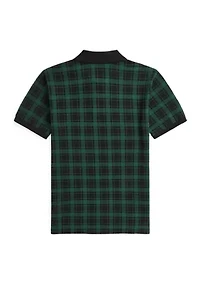 Boys 2-7 Buffalo Check Cotton Mesh Polo Shirt