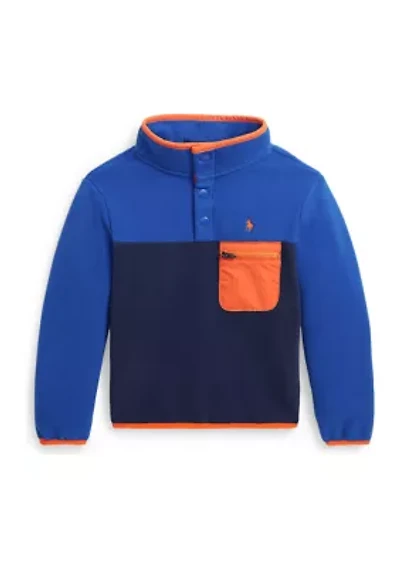 Boys 2-7 Color Blocked Fleece Pullover