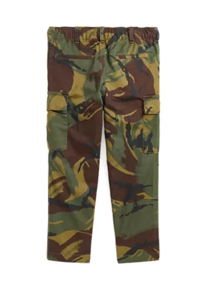 Boys 4-7 Camo Stretch Chino Cargo Pants