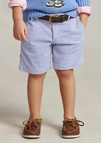 Boys 4-7 Stretch Cotton Seersucker Shorts