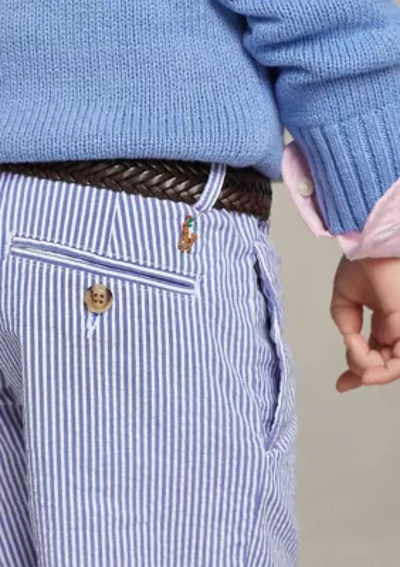 Boys 4-7 Stretch Cotton Seersucker Shorts