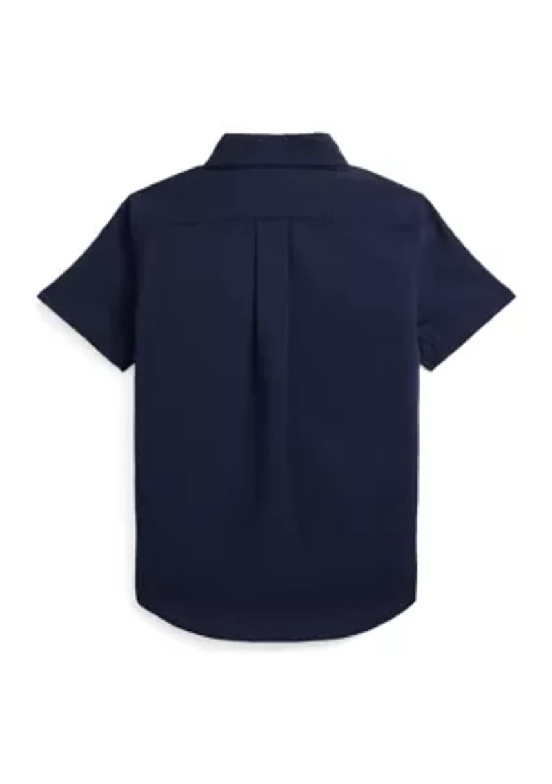 Boys - Cotton Seersucker Short Sleeve Shirt