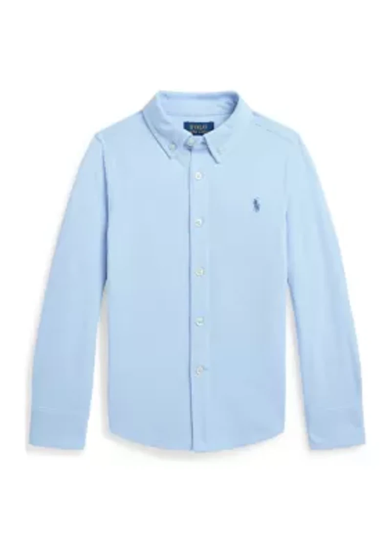 Boys 2-7 Featherweight Cotton Mesh Shirt