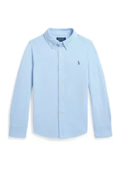 Boys 2-7 Featherweight Cotton Mesh Shirt