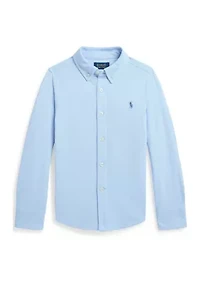 Boys 2-7 Featherweight Cotton Mesh Shirt