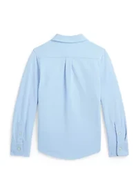 Boys 2-7 Featherweight Cotton Mesh Shirt