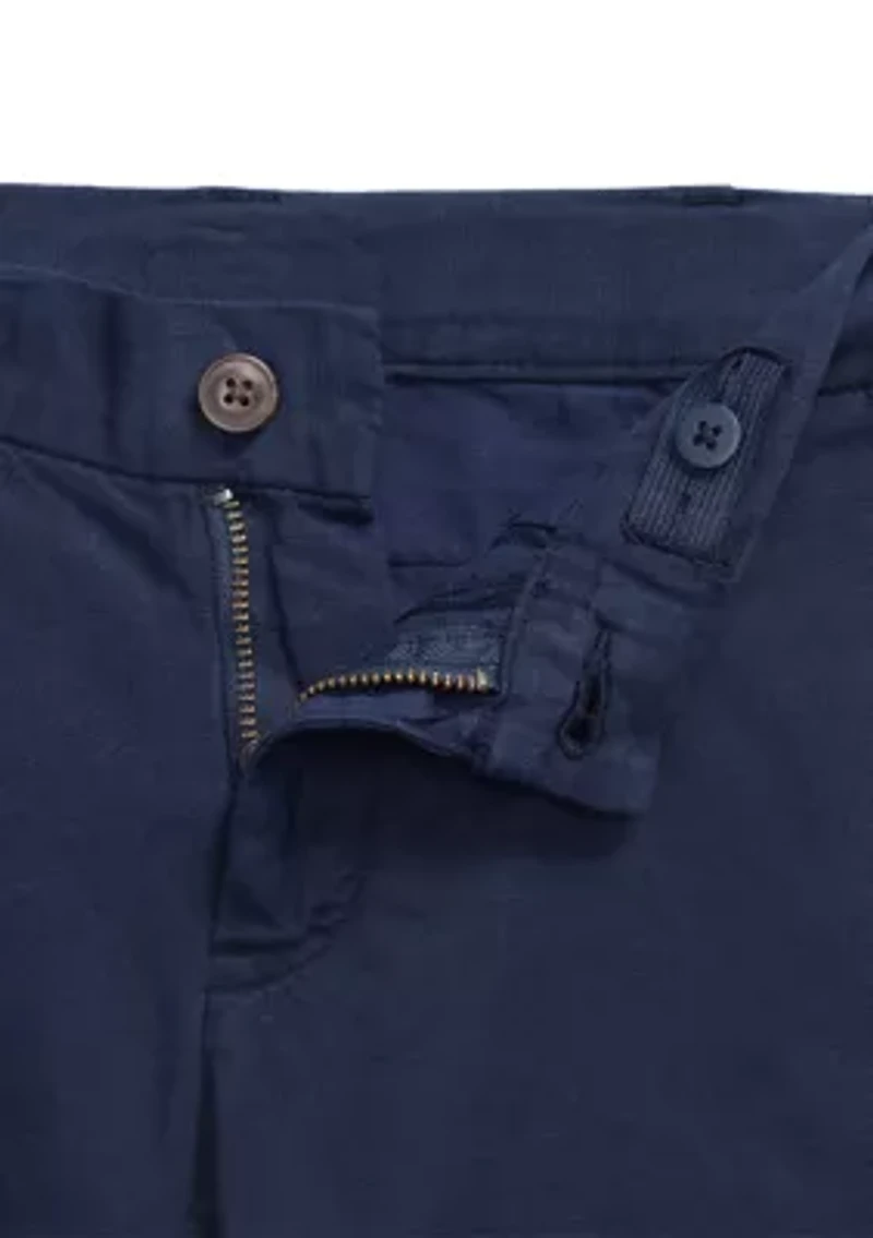 Boys 2-7 Straight Fit Linen-Cotton Shorts