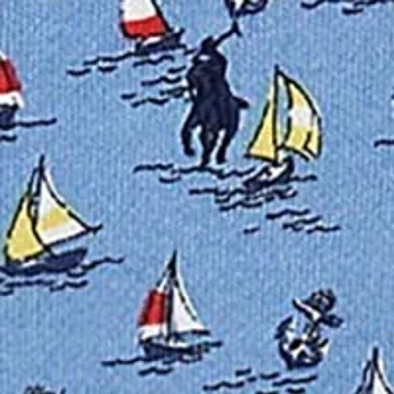 Boys 2-7 Sailboat Print Spa Terry Full Zip Hoodie