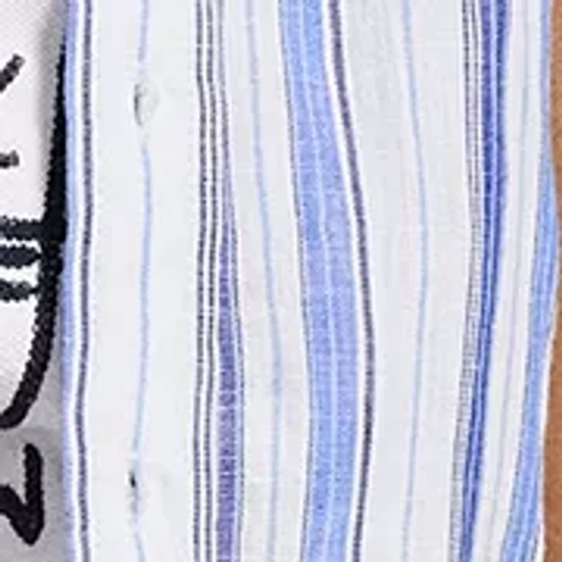 Boys 2-7 Striped Linen Short Sleeve Shirt