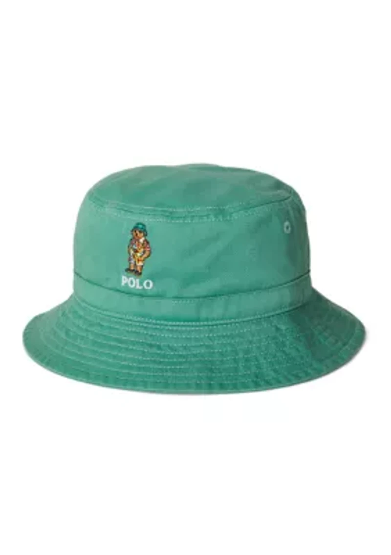 Boys - Polo Bear Cotton Twill Bucket Hat