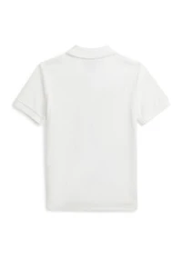 Boys 2-7 Embroidered Cotton Mesh Polo Shirt