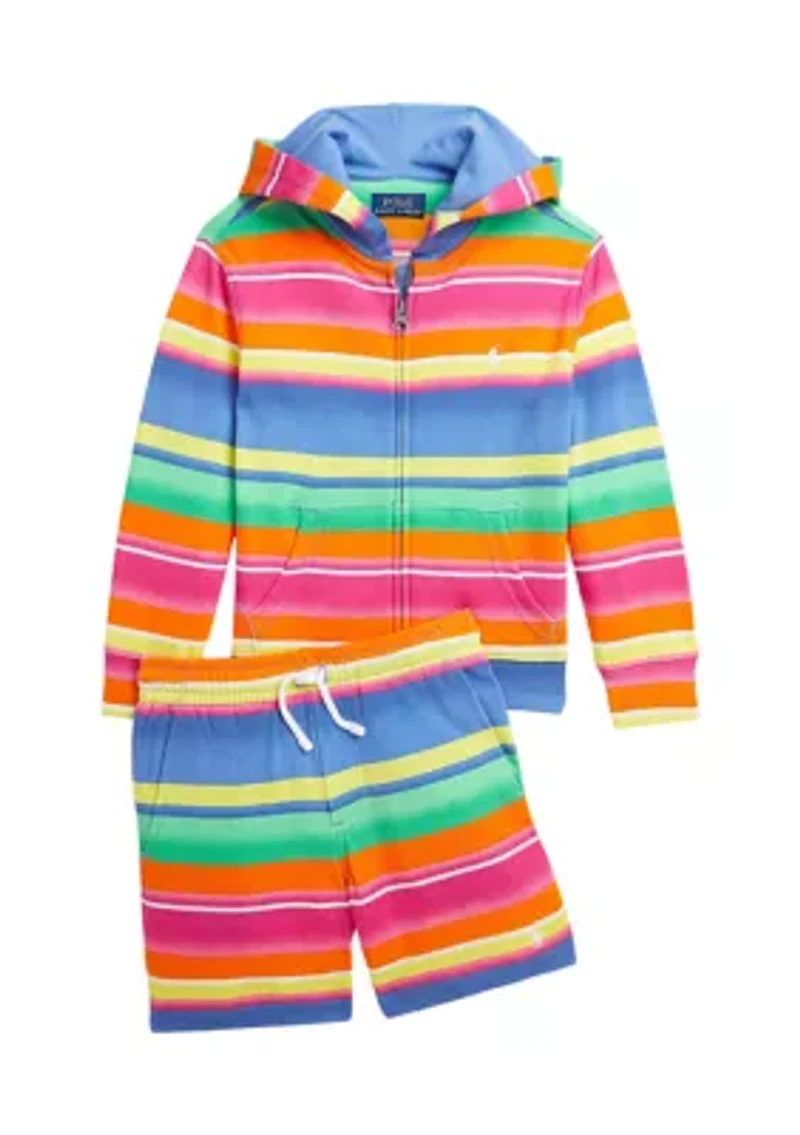 Boys 2-7 Striped Spa Terry Shorts