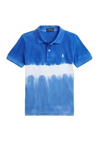 Boys 2-7 Tie Dye Cotton Mesh Polo Shirt