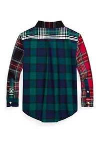 Boys 2-7 Plaid Cotton Fun Shirt