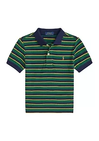 Boys 2-7 Striped Soft Cotton Polo Shirt