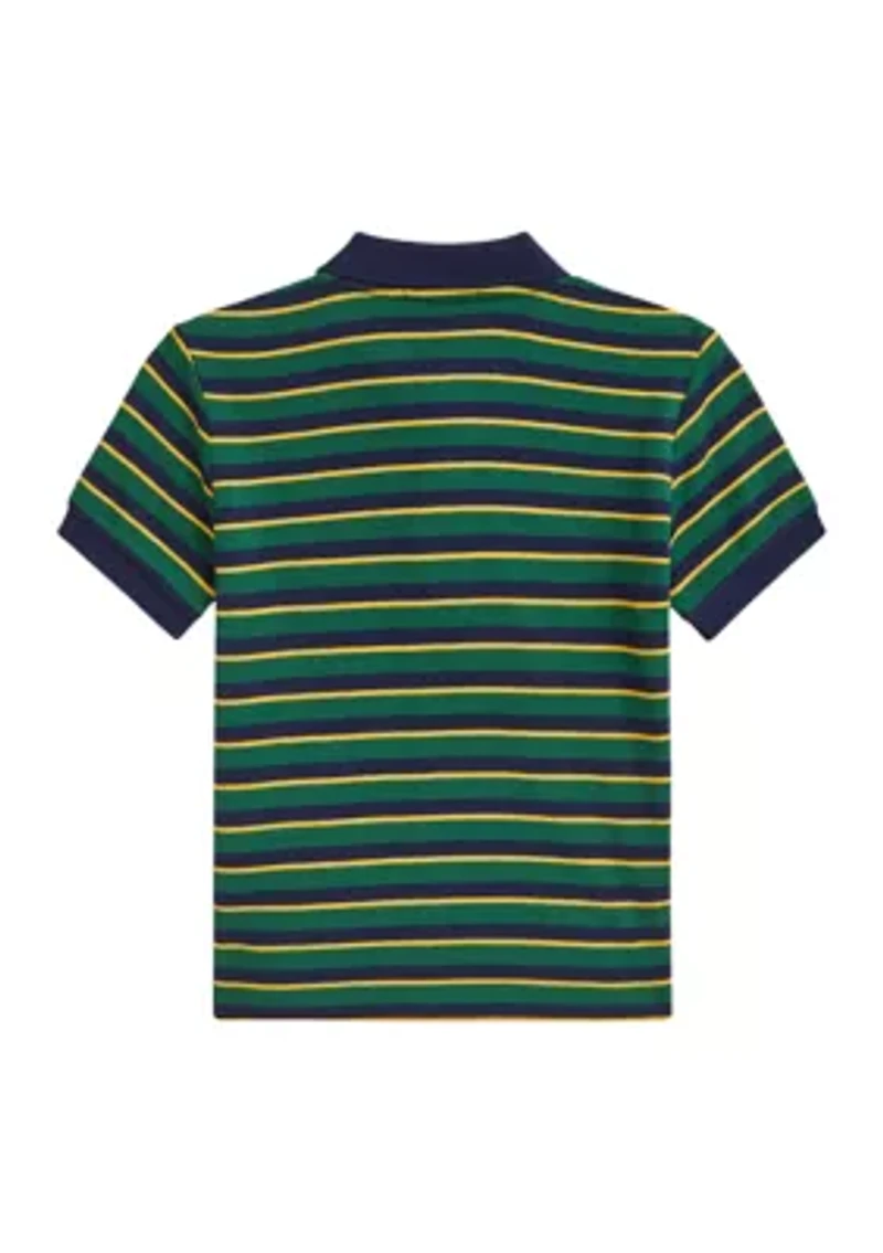 Boys 2-7 Striped Soft Cotton Polo Shirt