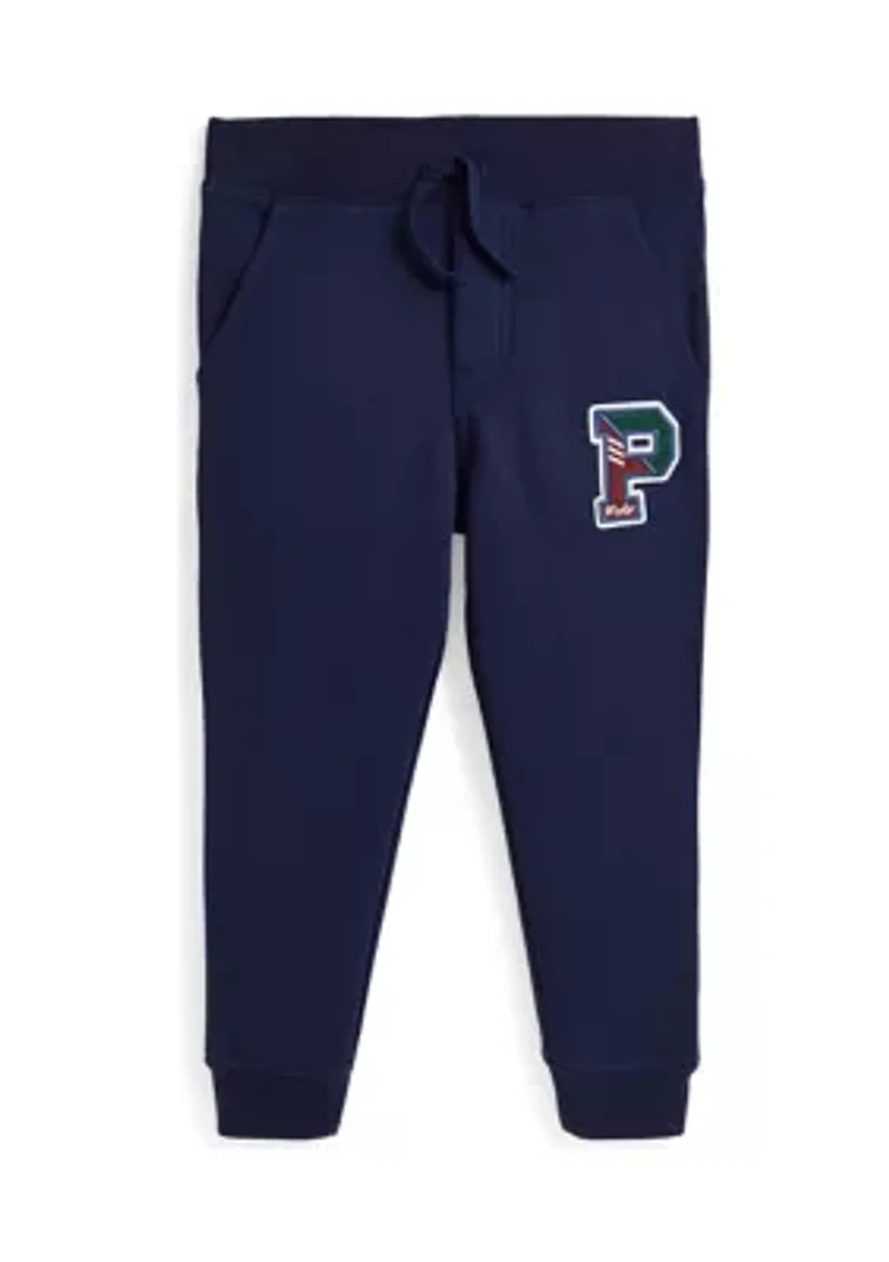 Boys 2-7 Fleece Letterman Jogger Pants