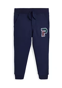 Boys 2-7 Fleece Letterman Jogger Pants