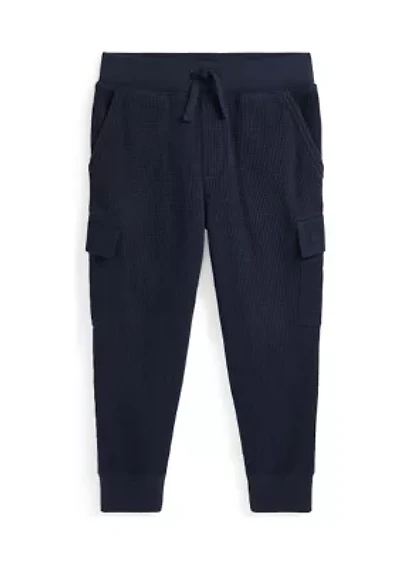Boys 2-7 Waffle Knit Cotton Cargo Jogger Pants