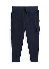 Boys 2-7 Waffle Knit Cotton Cargo Jogger Pants