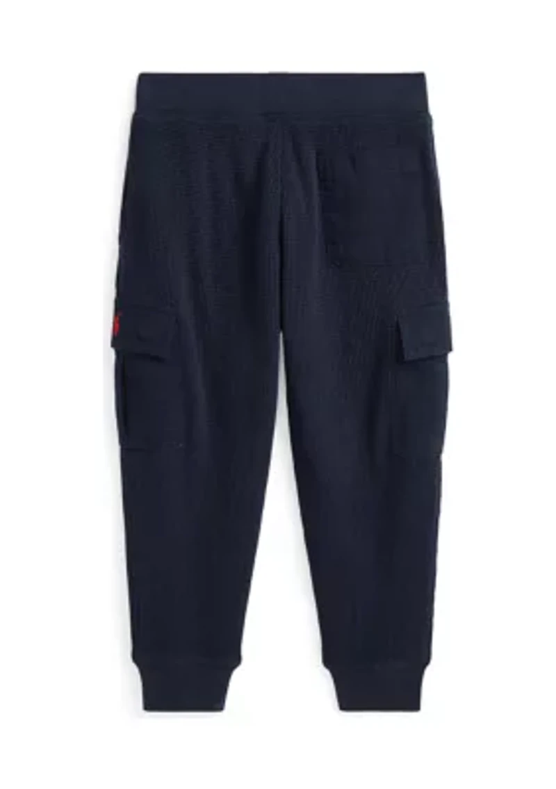 Boys 2-7 Waffle Knit Cotton Cargo Jogger Pants