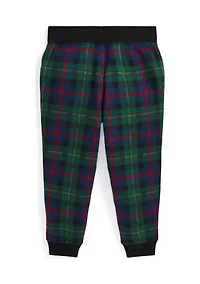 Boys 2-7 Plaid Fleece Jogger Pants