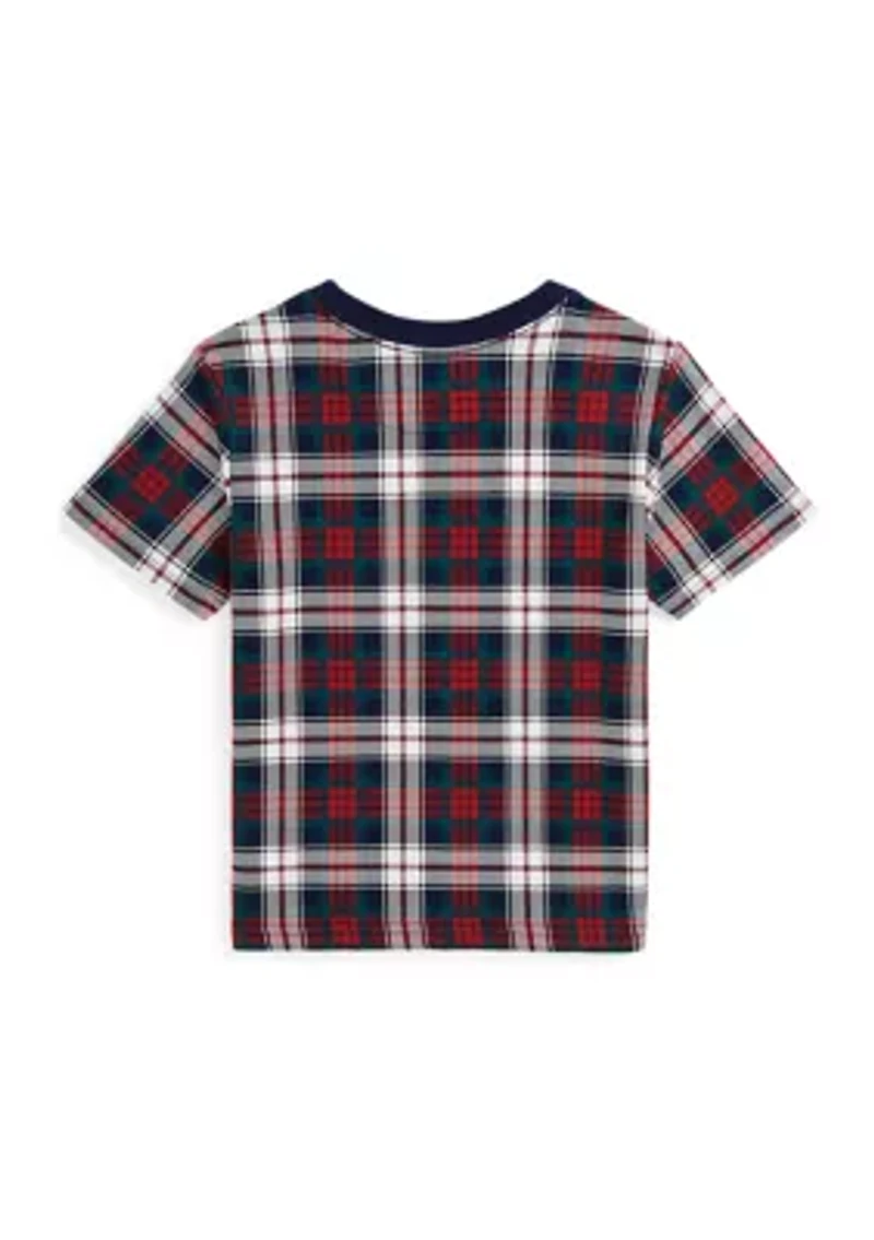 Boys 2-7 Polo Bear Plaid Cotton Jersey T-Shirt