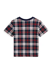 Boys 2-7 Polo Bear Plaid Cotton Jersey T-Shirt