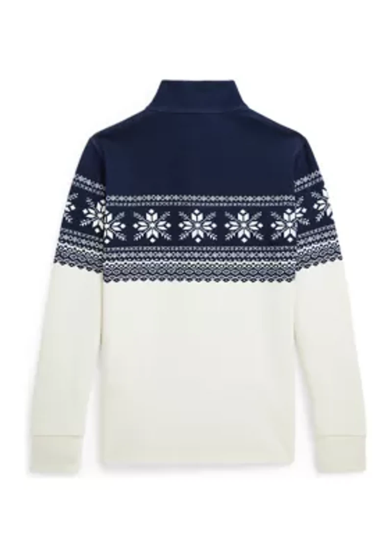 Boys 2-7 Snowflake Double Knit Pullover
