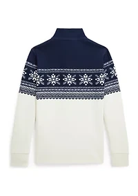 Boys 2-7 Snowflake Double Knit Pullover