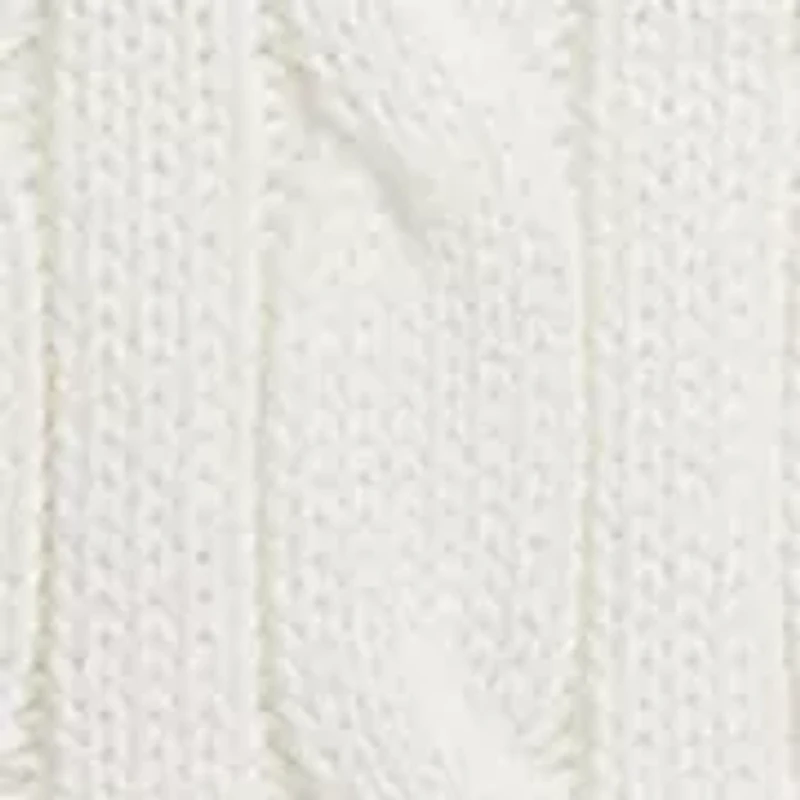 Boys 2-7 Cable-Knit Cotton Polo Sweater