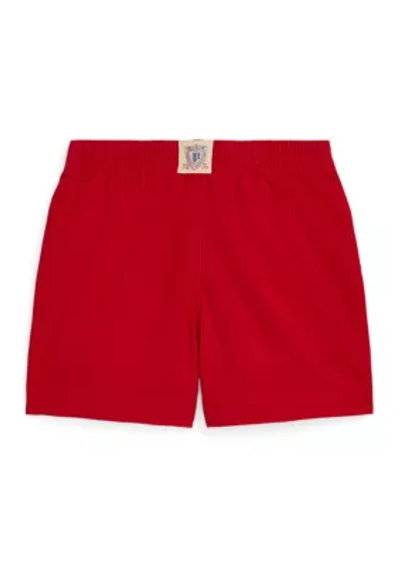 Boys - Baseball Printed Cotton Twill Shorts