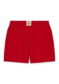 Boys - Baseball Printed Cotton Twill Shorts