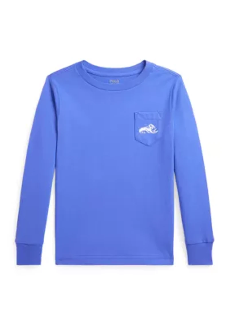 Boys 2-7 Cotton Jersey Long Sleeve Graphic T-Shirt
