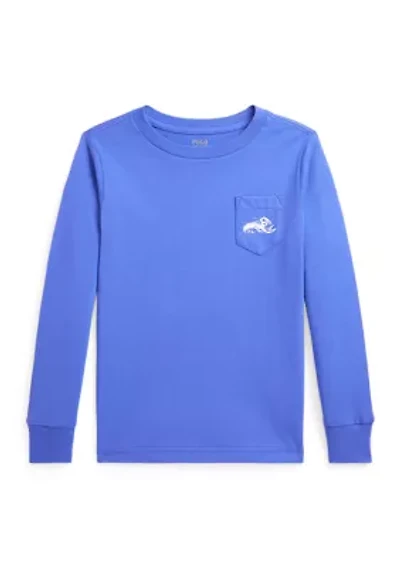 Boys 2-7 Cotton Jersey Long Sleeve Graphic T-Shirt
