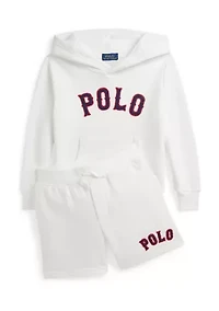 Boys 2-7 Baseball Logo Fleece Shorts