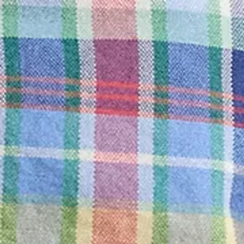 Boys - Plaid Cotton Oxford Short Sleeve Shirt