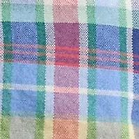 Boys - Plaid Cotton Oxford Short Sleeve Shirt