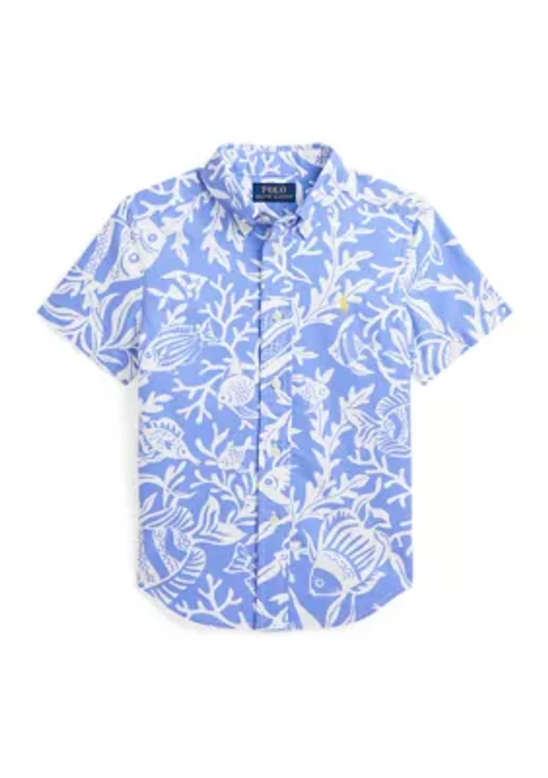 Boys 2-7 Short Sleeve Oxford Shirt