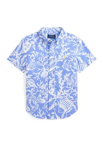 Boys 2-7 Short Sleeve Oxford Shirt