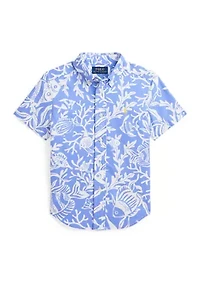 Boys 2-7 Short Sleeve Oxford Shirt
