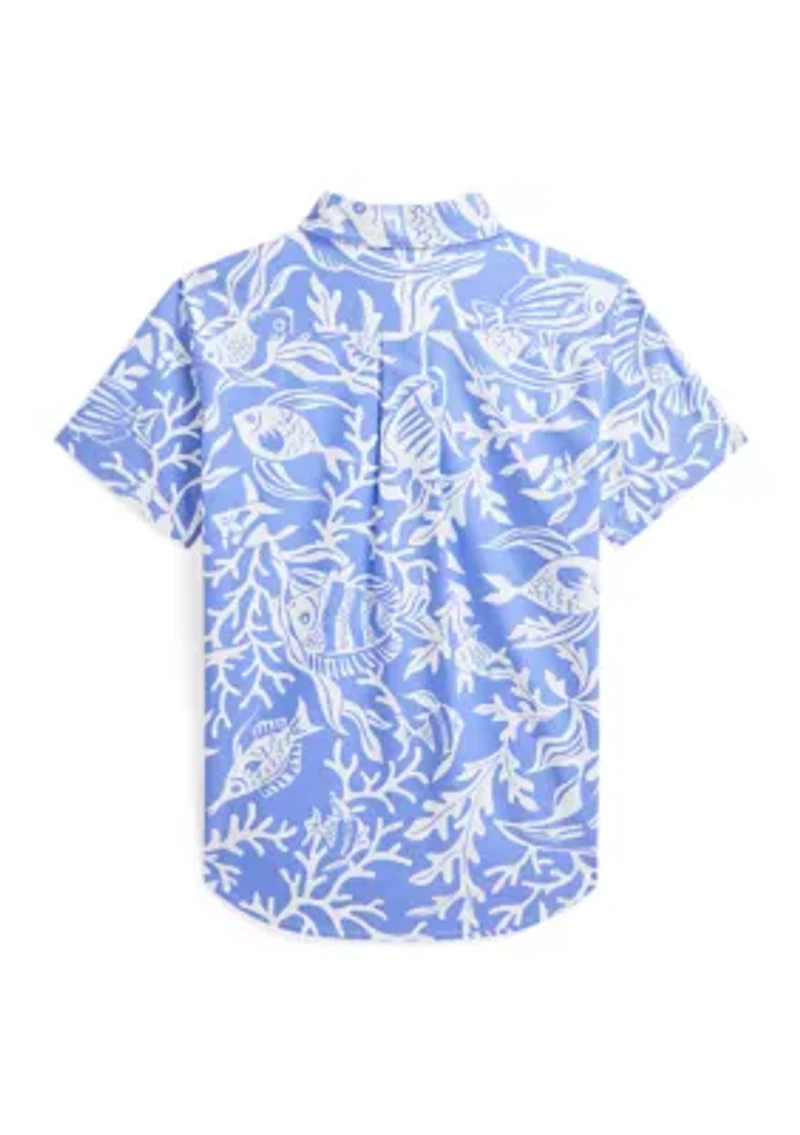 Boys 2-7 Short Sleeve Oxford Shirt