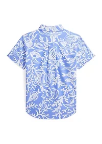 Boys 2-7 Short Sleeve Oxford Shirt